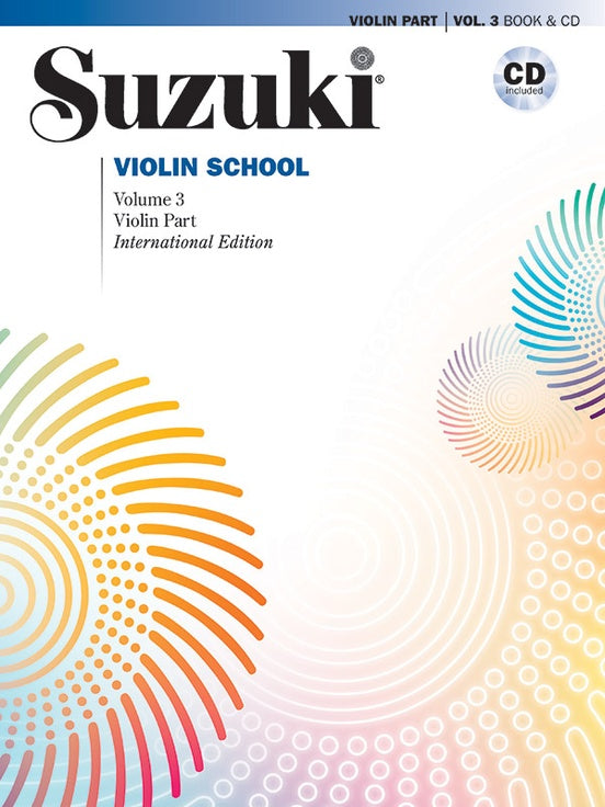 Suzuki Violin School, Volume 3, Book w/CD
