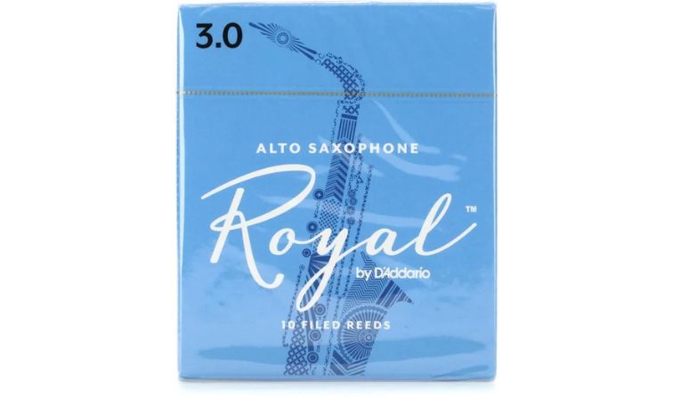 Rico Royal Alto Saxophone Reeds Strength 3.0 (10 Pack)