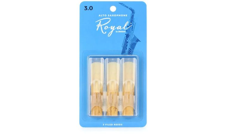 Rico Royal Alto Saxophone Reeds Strength 3.0 (3 Pack)