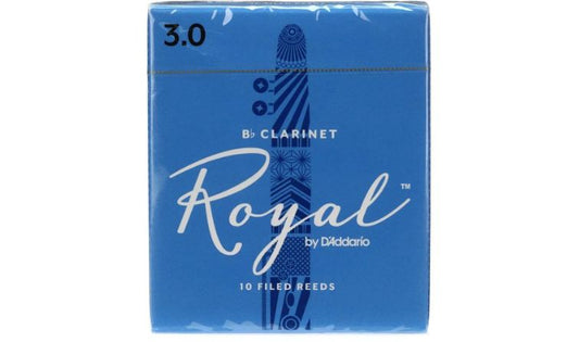 Rico Royal Bb Clarinet Reeds Strength 3.0 (10 Pack)