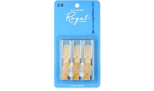 Rico Royal Bb Clarinet Reeds Strength 2.0 (3 Pack)