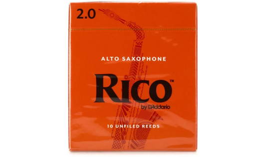 Rico Alto Saxophone Reeds 2.0 (10 Pack)