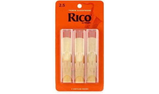 Rico Tenor Saxophone Reeds 2.5 (3 Pack)