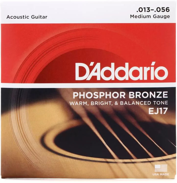 D'addario EJ17 Acoustic Guitar Strings - Medium