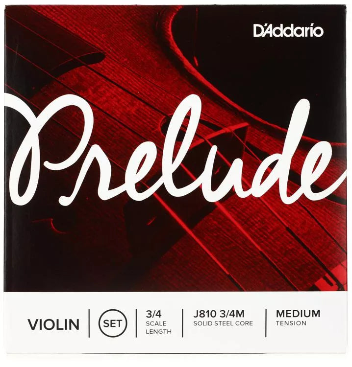 D'addario Prelude Violin Strings 3/4, Set
